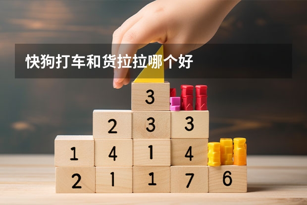 快狗打车和货拉拉哪个好