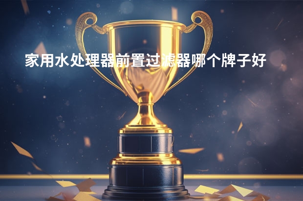 家用水处理器前置过滤器哪个牌子好