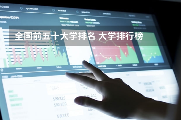 全国前五十大学排名 大学排行榜