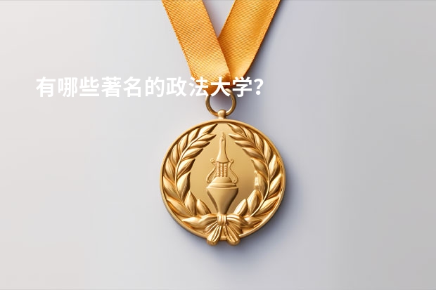 有哪些著名的政法大学？